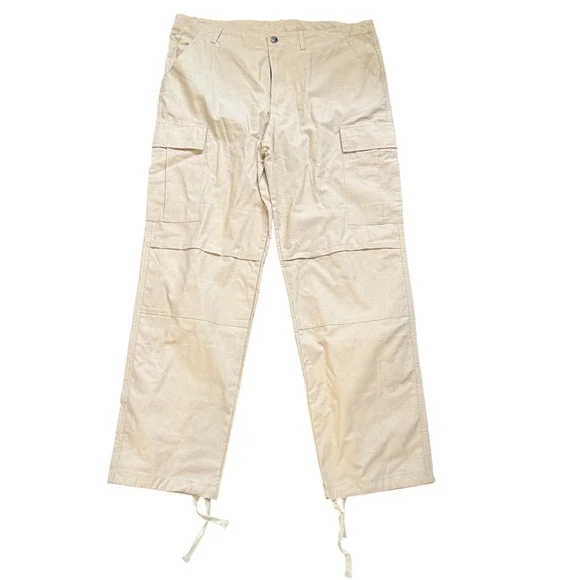 Carhartt WIP Hooded Sweat‎ Theory Ripstop Cargo Pants Tan Sz XL Utility Grunge